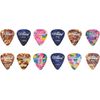 Alice 12 Assorted Colour Celluloid Guitar Picks (1.2mm) Various