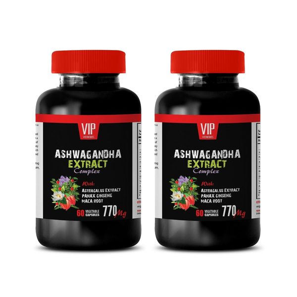 stress and anxiety - ASHWAGANDHA ROOT COMPLEX 770mg - cholesterol support 2B