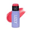 LIZLY Dewy Glow Cheek Hilighter Multi Balm Stick Korean Cosmetics, Spotlighting, Glitter, Sparkling, 3D Feel, for Cheeks, Lips, Cream (02, Pink Pink)