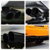 Black Car Rear Dual Exhaust Pipe Tail Muffler Tip Auto Accessories Replace Kit