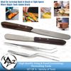 4 Cake Decorating Icing Spatulas Food Presentation/Plating Tweezers Tool Kitchen