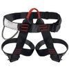 NewDoar Adjustable Thickness Climbing Harness,CE Certification Wider Half Body Harness for Rock Rappelling Fire Rescuing Tree Climbing Gear (Black)