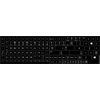 Replacement English US Keyboard Stickers ON Black Background