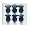 BEP 900-6WPW Splash Proof Panel - 6 Way - White