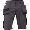 DASSY® Bionic Arbeitsshorts mit Holstertaschen - Größe 56 - ANTHRAZITGRAU/SCHWARZ