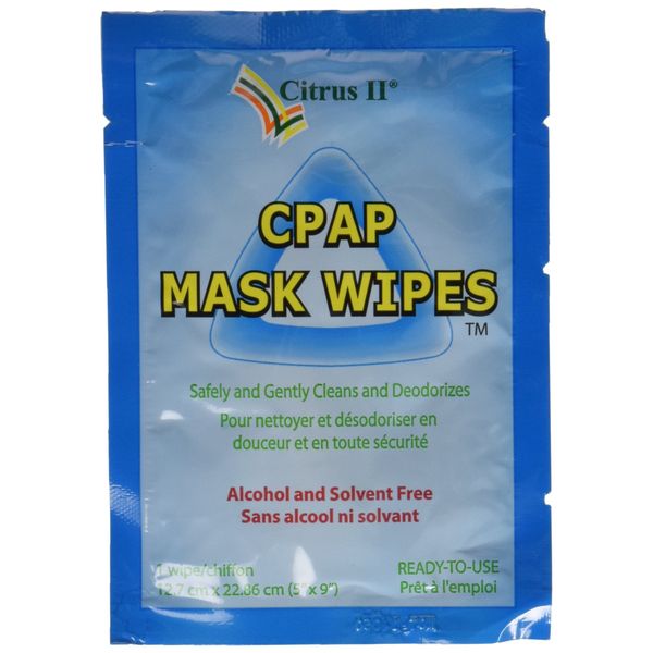 Citrus II Travel CPAP Mask Wipes, 12 Wipes