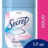 Secret Wide Solid Antiperspirant & Deodorant, Powder Fresh - 1.7 Oz 6-Pack