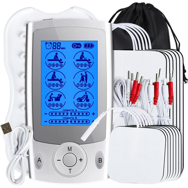TENS Unit Muscle Stimulator Machine with Pads for Pain Relief