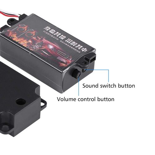 RC Car Engine Sound Simulator, Remote Control Car Sound Engine Simulated Module Set with 1 Speaker for 1/10 Vehicle Cars Model(One Speaker)