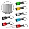 12 Pcs Hex Shank Screwdriver Bit Holder Extension Bar Keychain Driver Keyring