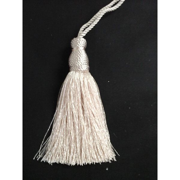 Designer Cushion & Curtains 12cm Key Tassels Blush