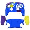 eXtremeRate Splattering Paint Faceplate Backplate Handles for Nintendo Switch Pro Controller, Replacement Hand Grip Housing Shell Buttons for Nintendo Switch Pro Controller - Controller NOT Included