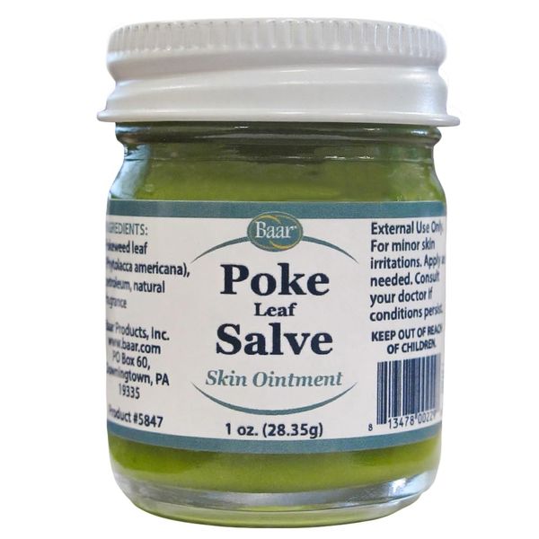 Baar Poke Leaf Salve, 1 Ounce Jar