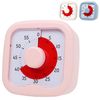Timer, Time Management, Learning Timer, Children, Study, Games, Counting, Cooking, Kitchen Timer, Visualization Timer, Reality Timer, Home Learning, Telework, Task Management (Pink)