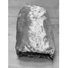 Belledorm Luxury Divan Base Wrap - Transforms a drab looking bed base - Crushed Velvet (Silver, King Size)