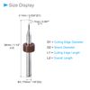 CoCud Micro PCB Drills 0.1mm Advanced Tungsten Carbide PCB Bits for CNC Boring Engraving Machine 1 Set (10 pcs)