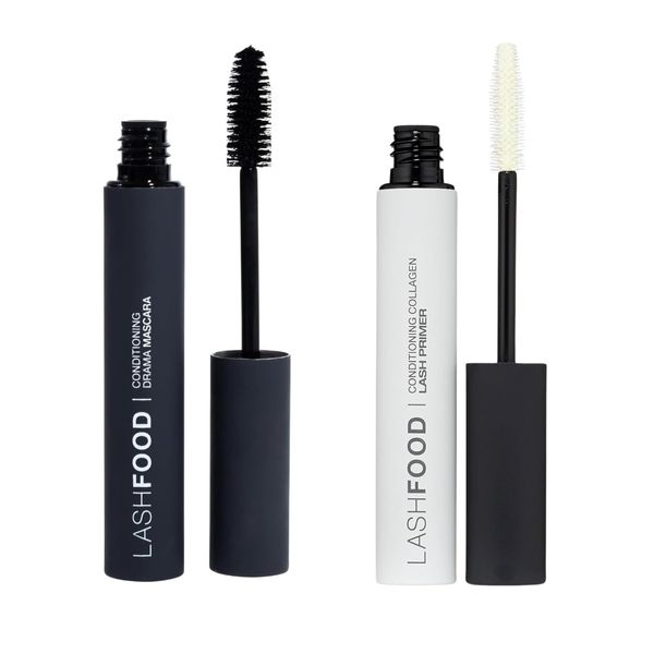 LashFood Prime & Define Duo | Conditioning Collagen Lash Primer & Mascara | Nourishing, Strengthening, Thickening | Nano-Peptide | Lift, Define, Boost Volume for Long, Feathery, Full Eyelashes