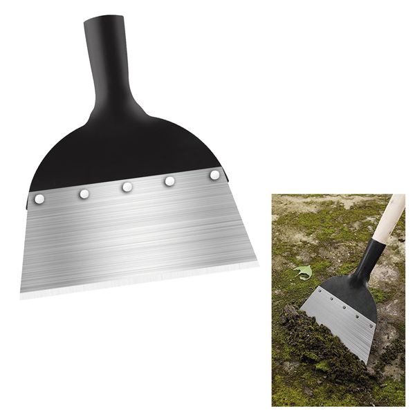 ZZLBZN Garden Shovel, Multifunctional Cleaning Shovel, Garden Cleaning Shovel, All-Steel Garden Weeder Tool Patio Garden Scraper Tool Cleaning Shovel for Weeds and Moss Not Included Handle