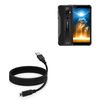 BoxWave Cable Compatible with Blackview BV6300 - DirectSync - USB 3.0 A to USB 3.1 Type C, USB C Charge and Sync Cable - 6ft - Black