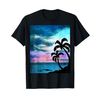 Beach Scene with Palm Trees T-Shirt