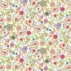 Caravan Yellow Floral Medallion Vines 12 Inch repeat Studio E  BTY 44" Wide
