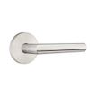 Emtek Passage, Disk Rosette, Stuttgart Lever, Brushed Stainless Steel, RH