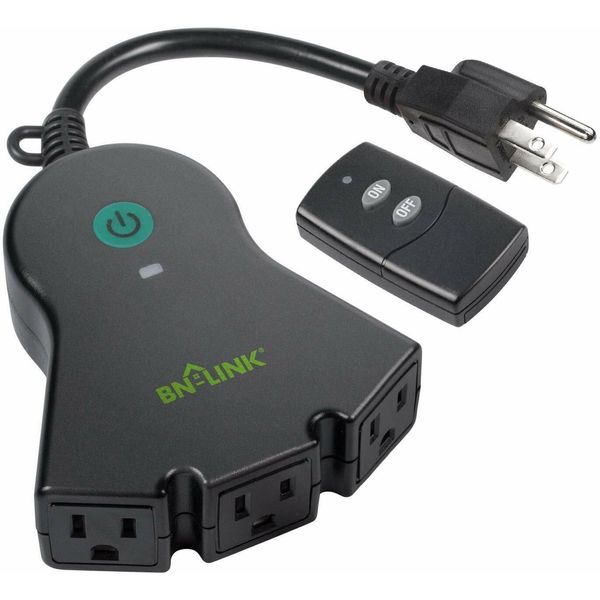 BN-LINK Wireless Remote Control Electrical Outlet Switch (Outdoor With Remotes)