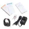 Employee Attendance Punch Time Clock Payroll Recorder LCD Display w/ 100 Cards