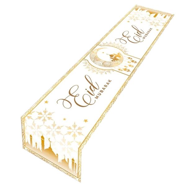 BELOWSYALER Eid Table Runner Table Setting Ramadans Decoration Dining Table Decor Handmade Table Cover For Home 2024 Islamic Muslims Table Runner