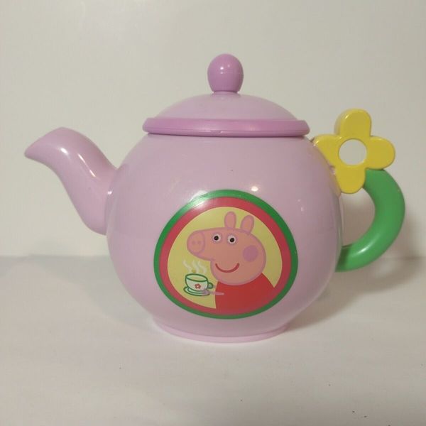 Peppa Pig TeaPot Gurgling Pink Pouring Sounds Toy Tea Party Pot WORKS SEE VIDEO