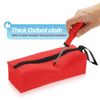 sourcing map Zipper Utility Tool Bag 10.2x4x3.3 Inch, Black