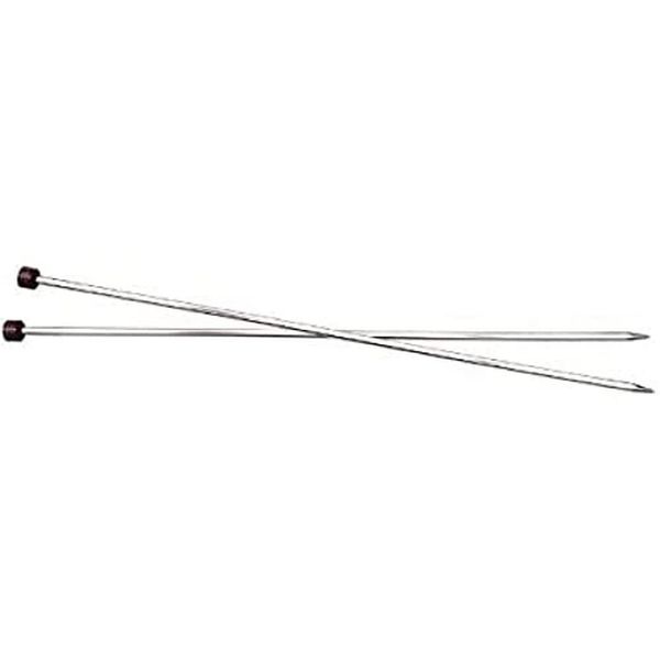 KnitPro 30 cm x 2.5 mm Nova Cubics Single Pointed Needles, Shiny Brass