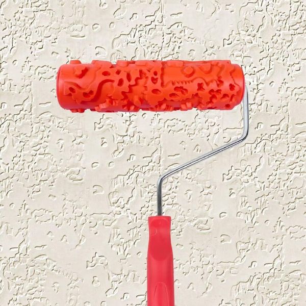 7 Patterned Paint Roller for Wall Decoration Classic Brick Embossing Texture