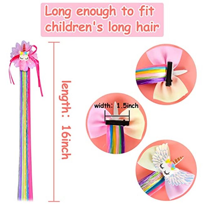 Colorful Childrens Hair Clips, Rainbow Hair Clips Kids