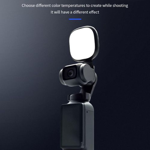 LED Video Light for Osmo Pocket 3, Fill Light Vlog Selfie Light with Bracket, Portable Photography Lighting for Osmo Pocket Camera Tripod Phone