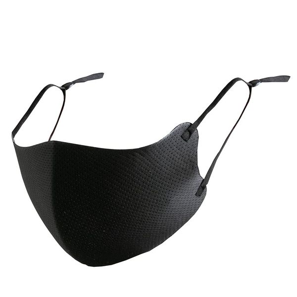 Rinneu Mask, 3 Pieces, Seamless, Mesh, Cool, Washable, Black, Regular