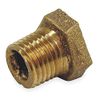 Hex Bushing, Red Brass, 3/8 x 1/4 In