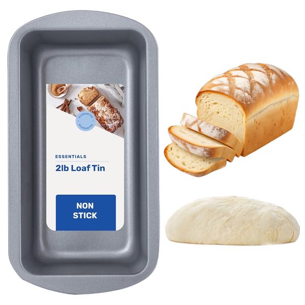 STAR SUPPLIES 2lb Rectangular Bread Loaf Oven Tin Non-Stick Fridge & Freezer Safe (3)