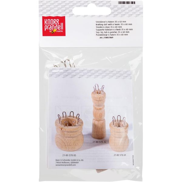 Knorr Prandell Knitting-Doll 3,5x6cm, Brown