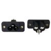 E-outstanding C6 Panel Mount Plug Adapter 2PCS 3Pins 250V 10A AC IEC Inlet Module Plug Power Connector Socket Straight
