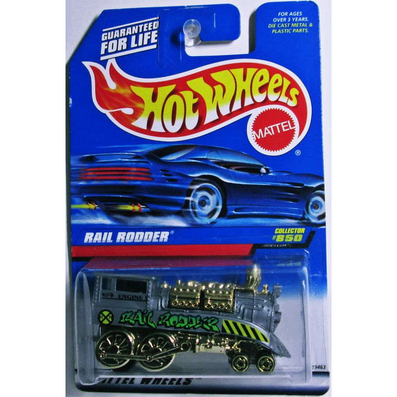 Mattel Hot Wheels 1998 1:64 Scale Silver Rail Rodder Die Cast Car ...