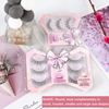 Dorisue Fluttery natural eyelashes Round shape medium volume 3 pairs short eyelashes Q1