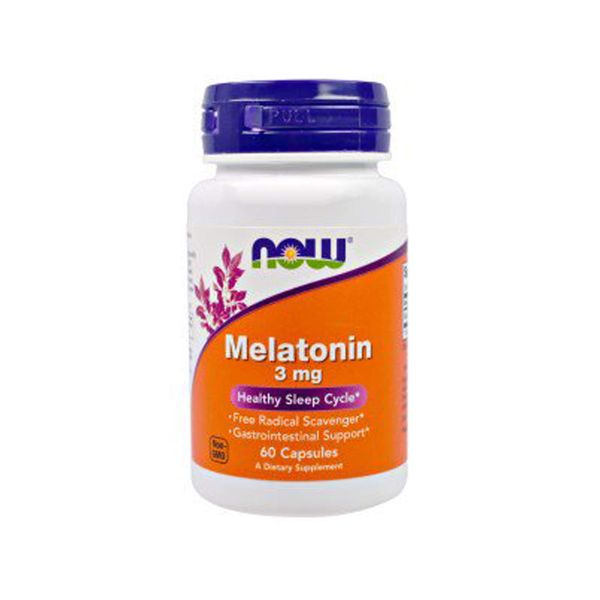 NOW Food Melatonin 3 mg 60 Capsules