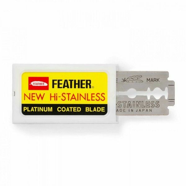 10 Feather Double Edge Razor Blades Made in Japan!!