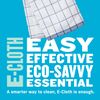 E-Cloth Classic Check Tea Towel, Microfibre, Blue, 1 Pack