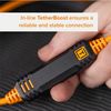 Tether Tools TetherPro Optima 10G USB Exclusive Data Transfer, 15’ (4.6M) Straight to Straight Cable - Orange