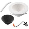 CE 6 in. Deep Baffle Adjustable CCT LED Recessed Light Trim Wet Rated Dimmable