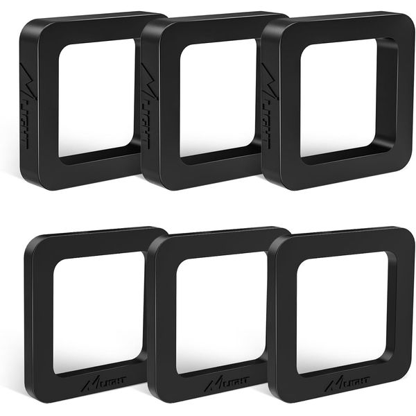 Nilight 6 Pack-Multiple Size Combination 2Inch Hitch Receiver Silencer Pad