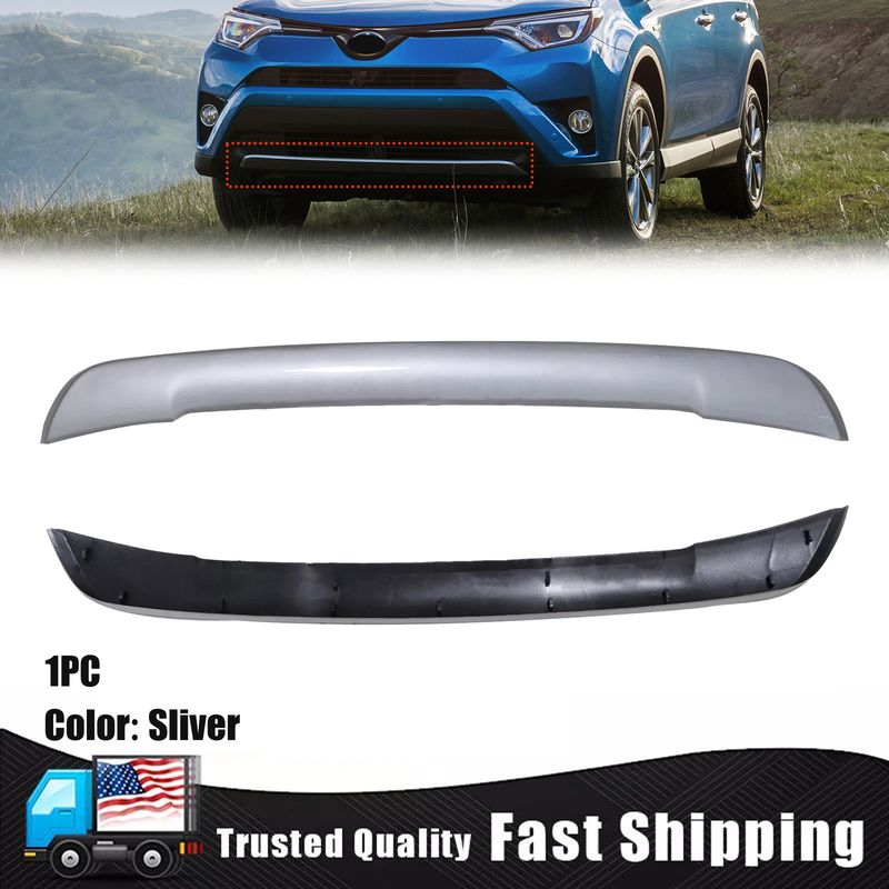 Fit 2016 2017 2018 Toyota RAV4 Front Bumper Spoiler Face Bar Trim ...