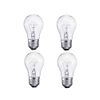 4 Pack A15/CL - 15 Watt A15 Incandescent Oven Bulb - Appliance Bulb - Clear Finish - Medium (E26)